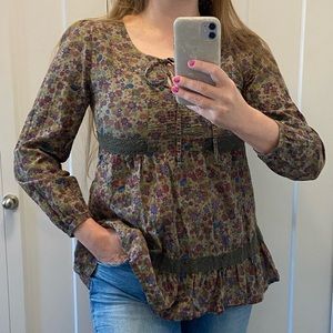 Redoute creation 100% cotton, Boho, rustic, peasant, beaches, gramma style tunic